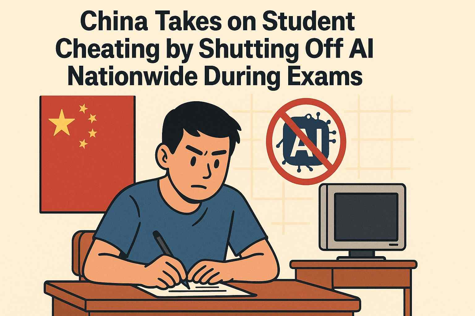 You are currently viewing China Takes on Student Cheating by Shutting Off AI Nationwide During Exams