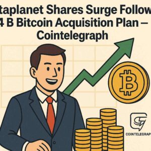Read more about the article Metaplanet Shares Surge Following $5.4B Bitcoin Acquisition Plan – Cointelegraph