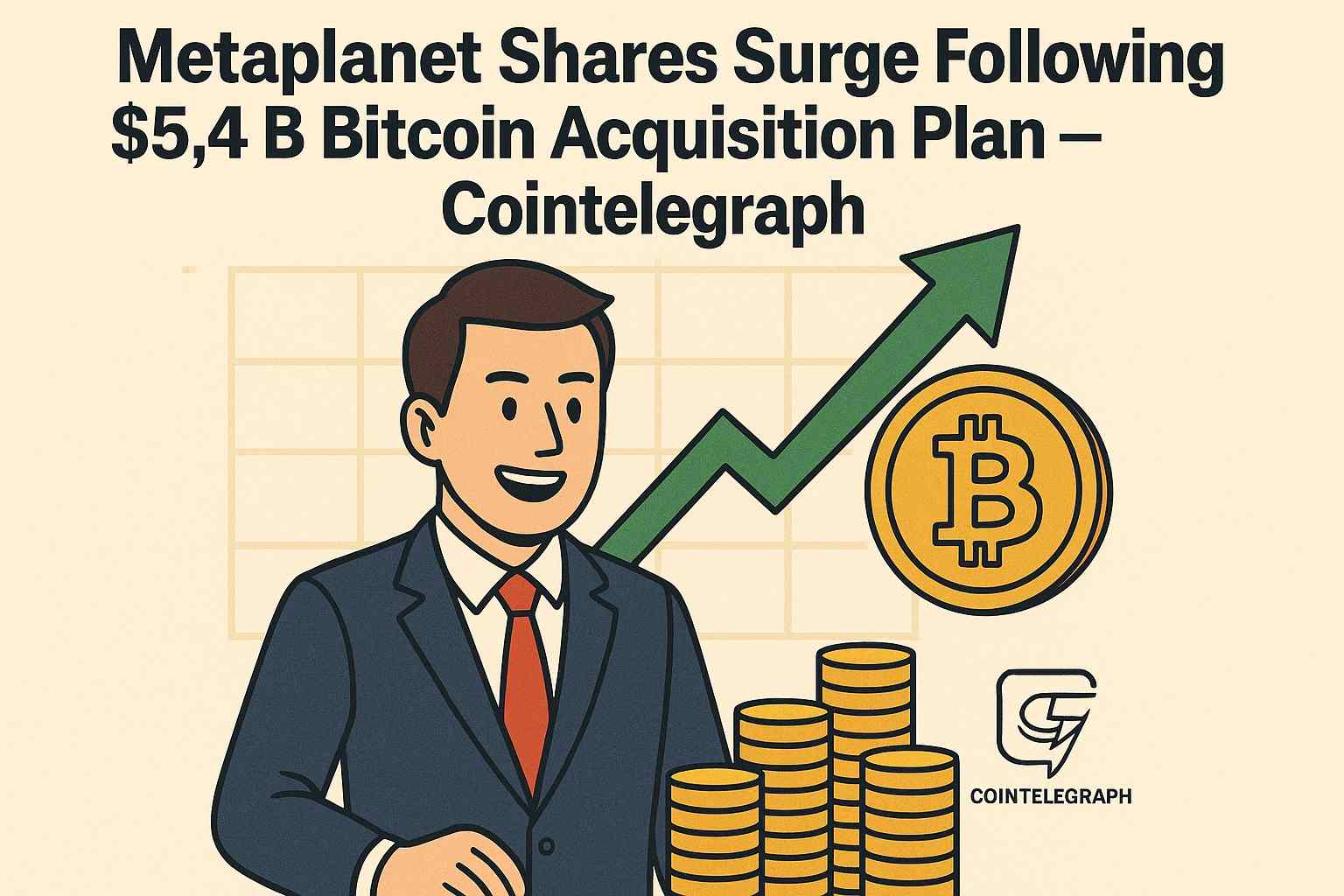 You are currently viewing Metaplanet Shares Surge Following $5.4B Bitcoin Acquisition Plan – Cointelegraph