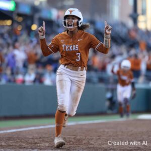 Read more about the article Texas Wins WCWS Game 3 to Clinch National Championship: Mia Scott’s Grand Slam Lifts Longhorns Over Texas Tech