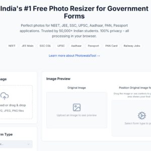 Read more about the article PhotowalaTool – the Easy Way to Get Perfect Photos for Indian Government Forms
