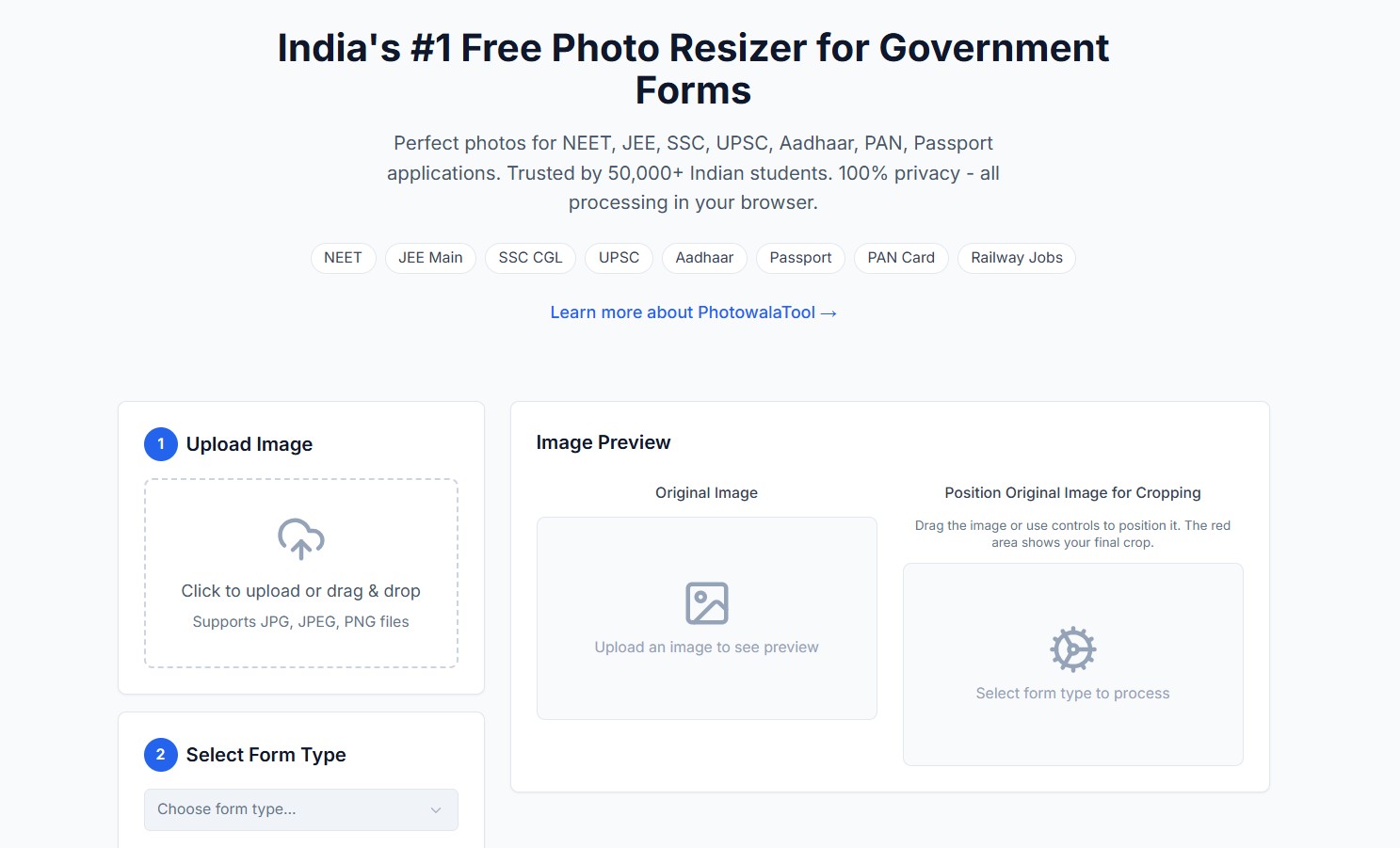 Read more about the article PhotowalaTool – the Easy Way to Get Perfect Photos for Indian Government Forms