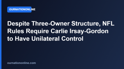 Despite Three-Owner Structure, NFL Rules Require Carlie Irsay-Gordon to Have Unilateral Control