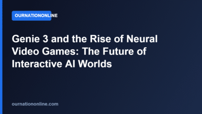 Genie 3 and the Rise of Neural Video Games: The Future of Interactive AI Worlds