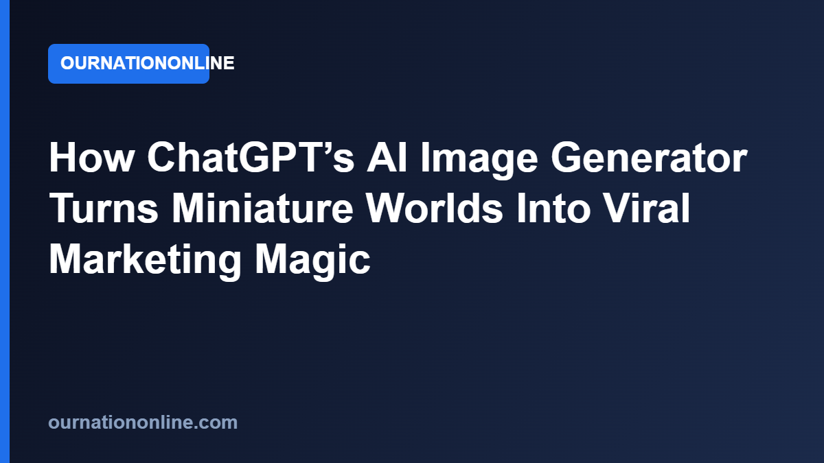 Read more about the article How ChatGPT’s AI Image Generator Turns Miniature Worlds Into Viral Marketing Magic