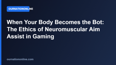 When Your Body Becomes the Bot: The Ethics of Neuromuscular Aim Assist in Gaming